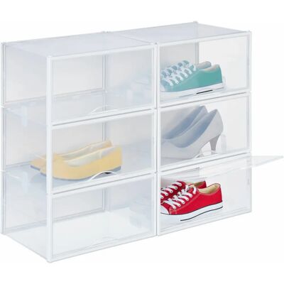 Relaxdays Aufbewahrungsbox - Stapelbare Schuhbox für Größe 48 Relaxdays Aufbewahrungsbox - Stapelbare Schuhbox für Größe 48