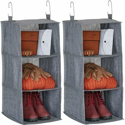 Relaxdays Wardrobe Organizer Set - Space-saving Hanging Closet Storage Relaxdays Wardrobe Organizer Set - Space-saving Hanging Closet Storage
