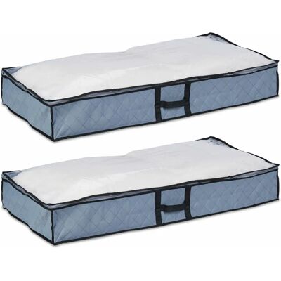 Relaxdays Aufbewahrungsboxen Set 2 - Unterbett Organizer Relaxdays Aufbewahrungsboxen Set 2 - Unterbett Organizer