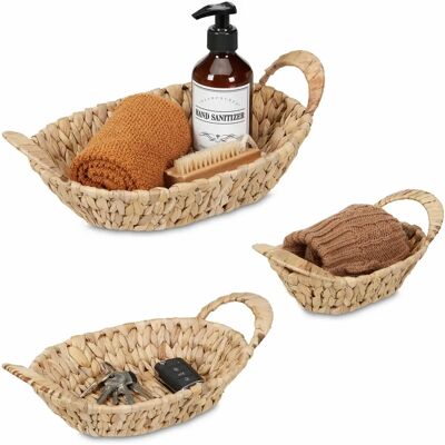 Relaxdays Wasserhyazinthe Aufbewahrungsbox - Stapelbarer Boho Organizer Relaxdays Wasserhyazinthe Aufbewahrungsbox - Stapelbarer Boho Organizer