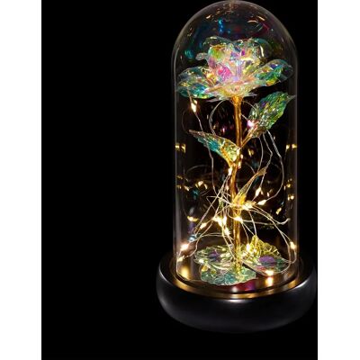 Relaxdays Rosa Eterna con Luci LED - Decorazione & Regalo Relaxdays Rosa Eterna con Luci LED - Decorazione & Regalo