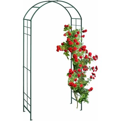 Relaxdays Gartentor - Metallischer Gartenbogen für Kletterpflanzen Relaxdays Gartentor - Metallischer Gartenbogen für Kletterpflanzen