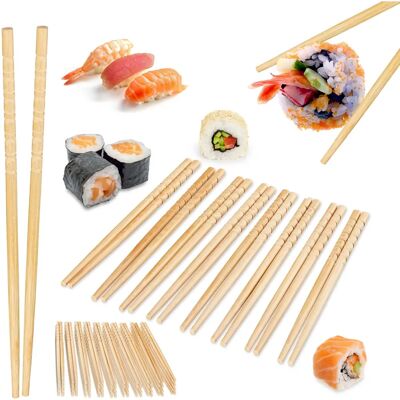 Relaxdays 100x Essstäbchen - Bambus-Chopsticks - Traditioneller chinesischer Stil Relaxdays 100x Essstäbchen - Bambus-Chopsticks - Traditioneller chinesischer Stil