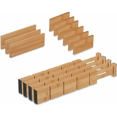 Relaxdays Bambus Verstellbare Schubladenteiler - Küche & Büro Relaxdays Bambus Verstellbare Schubladenteiler - Küche & Büro