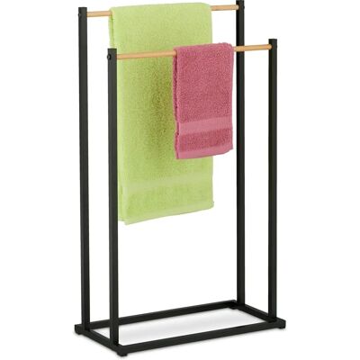 Relaxdays Järn och Bambu Handduksställ - Badrumsaccessoar Relaxdays Järn och Bambu Handduksställ - Badrumsaccessoar