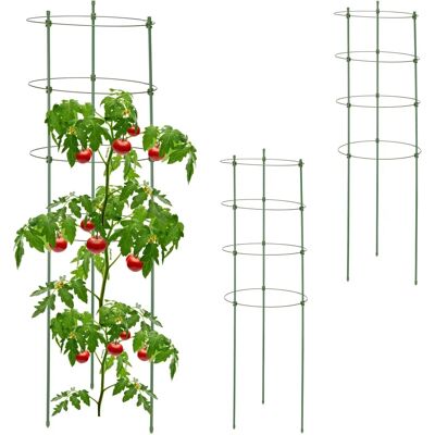 Relaxdays 3er Rankgerüst für Balkon und Garten - Höhe 91 cm - Grün - Produktart Relaxdays 3er Rankgerüst für Balkon und Garten - Höhe 91 cm - Grün - Produktart