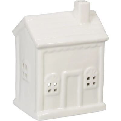 RELAXDAYS White Ceramic Candle House - Cozy Atmosphere RELAXDAYS White Ceramic Candle House - Cozy Atmosphere