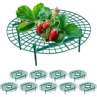 Relaxdays Plant Support Rings - Set of 10 for Strawberries and Plants Relaxdays Plant Support Rings - Set of 10 for Strawberries and Plants