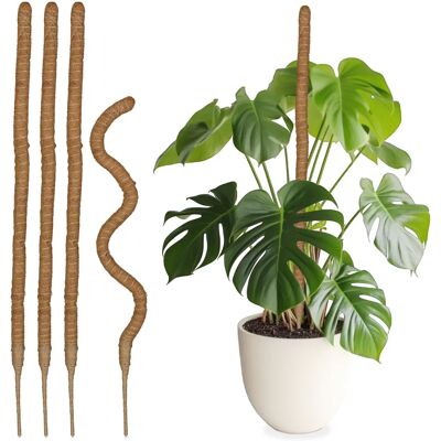 Relaxdays Set di 5 Bastoncini in Fibra Naturale - 90cm Relaxdays Set di 5 Bastoncini in Fibra Naturale - 90cm