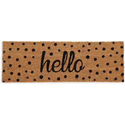 Relaxdays Felpudo de Coco - Resistente a la intemperie, 'Hello', 75x25cm Relaxdays Felpudo de Coco - Resistente a la intemperie, 'Hello', 75x25cm