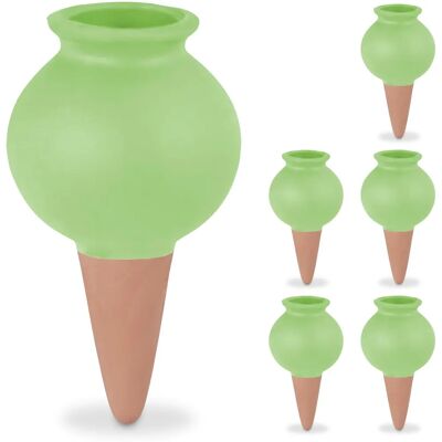 Relaxdays Terracotta/Green 6er Set Bewässerungssystem - Bewässerungssystem für Pflanzen Relaxdays Terracotta/Green 6er Set Bewässerungssystem - Bewässerungssystem für Pflanzen