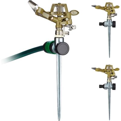 Relaxdays Gartensprinkler-Set - Impuls, verstellbar, 3 Stück Relaxdays Gartensprinkler-Set - Impuls, verstellbar, 3 Stück