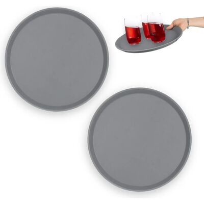 Relaxdays Tablett 2er Set - Serviertablett Relaxdays Tablett 2er Set - Serviertablett