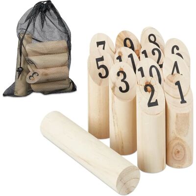 Relaxdays Kubb Juego Vikingo - Diversión Estratégica al Aire Libre Relaxdays Kubb Juego Vikingo - Diversión Estratégica al Aire Libre