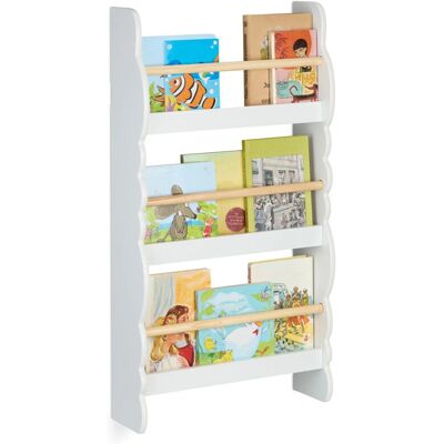 Relaxdays Wandregal Kinder Wolken Design Weiß Natur Relaxdays Wandregal Kinder Wolken Design Weiß Natur