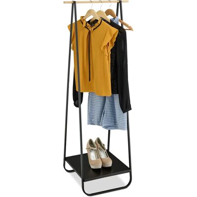 Perchero de Metal Relaxdays con Estante - 141x56x45cm Perchero de Metal Relaxdays con Estante - 141x56x45cm