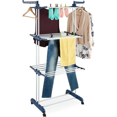 Relaxdays Secador de ropa - Torre con Alas Plegables - 179x126x63.5cm Relaxdays Secador de ropa - Torre con Alas Plegables - 179x126x63.5cm