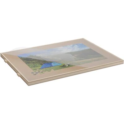 Tablero de rompecabezas Relaxdays con 4 cajones - Para puzzles de 1000 piezas Tablero de rompecabezas Relaxdays con 4 cajones - Para puzzles de 1000 piezas