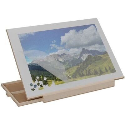 Relaxdays Puzzle-Tisch mit 2 Schubladen - Verstellbarer Neigungstisch Relaxdays Puzzle-Tisch mit 2 Schubladen - Verstellbarer Neigungstisch