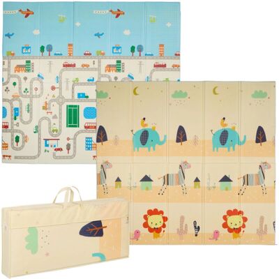 Relaxdays Baby Spielmatte - 200x180 cm, Bunt, Faltbar, Ungiftig Relaxdays Baby Spielmatte - 200x180 cm, Bunt, Faltbar, Ungiftig
