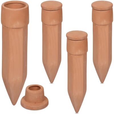 Relaxdays Tubi di irrigazione in ceramica - 4 pezzi Relaxdays Tubi di irrigazione in ceramica - 4 pezzi