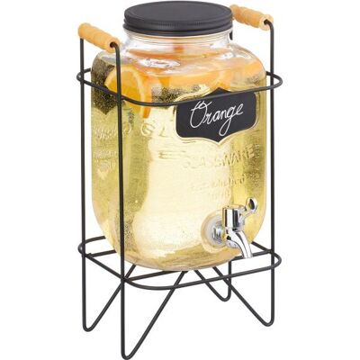 Relaxdays 10050442 Negro, Plateado, Transparente 4 L Dispensador de bebidas Relaxdays 10050442 Negro, Plateado, Transparente 4 L Dispensador de bebidas
