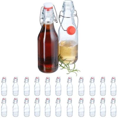 Relaxdays Glasflaschen-Set - 250ml, 24 Stück Relaxdays Glasflaschen-Set - 250ml, 24 Stück