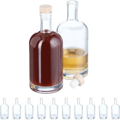 Relaxdays 10050533 Juego de 24 Botellas de Vidrio Relaxdays 10050533 Juego de 24 Botellas de Vidrio