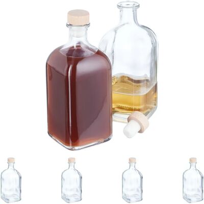 Relaxdays 10050536 Glasbehälter Set - 0,5L Relaxdays 10050536 Glasbehälter Set - 0,5L