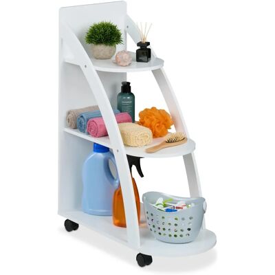 Relaxdays Hulpkar - 3 Niveaus, Wit Relaxdays Hulpkar - 3 Niveaus, Wit