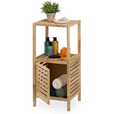 Relaxdays Estantería de baño de nogal - 86x40x36cm - Almacenamiento & Estantes Relaxdays Estantería de baño de nogal - 86x40x36cm - Almacenamiento & Estantes