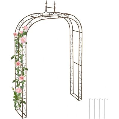 Relaxdays Garden Arch Metal 240x155x39 cm - Support for Climbing Plants Relaxdays Garden Arch Metal 240x155x39 cm - Support for Climbing Plants