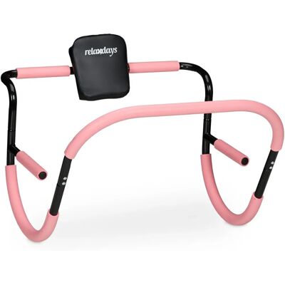 Relaxdays Bauchtrainer - Magträning, Rosa, Svart, Ergonomisk, Halkfri Relaxdays Bauchtrainer - Magträning, Rosa, Svart, Ergonomisk, Halkfri