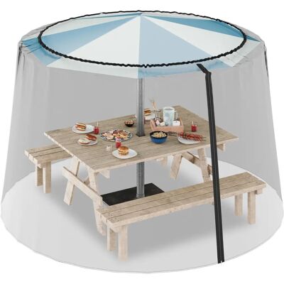 Relaxdays Myggnät För Parasoll Insektskydd Svart Relaxdays Myggnät För Parasoll Insektskydd Svart