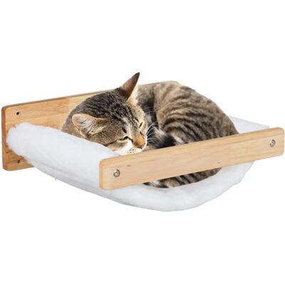 RELAXDAYS Letto a sospensione per gatti - Risparmio spazio, Fleece morbido, Supporto in legno RELAXDAYS Letto a sospensione per gatti - Risparmio spazio, Fleece morbido, Supporto in legno
