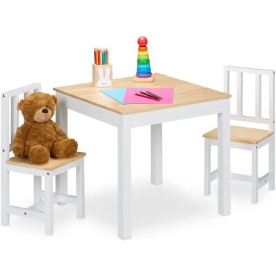 Relaxdays Kindermöbel-Set - Tisch & 2 Stühle Relaxdays Kindermöbel-Set - Tisch & 2 Stühle