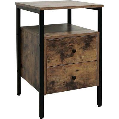 Relaxdays - 4052025824181 - Black - 2-drawer - Bedside Table Relaxdays - 4052025824181 - Black - 2-drawer - Bedside Table