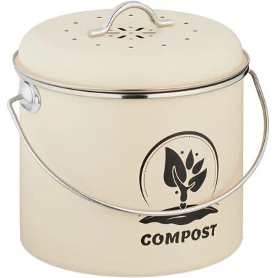 Relaxdays 10051221_550 3.5L Black, Silver - Trash Bin Relaxdays 10051221_550 3.5L Black, Silver - Trash Bin