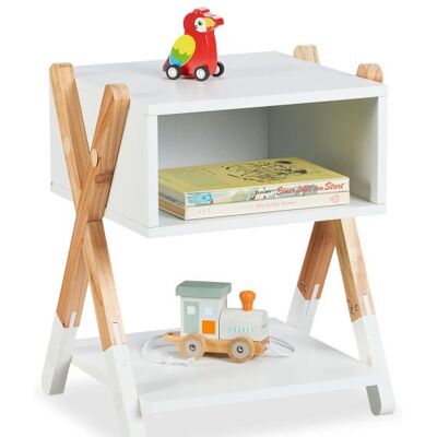Relaxdays Nachttisch - Kinder MDF Kiefernholz 42x34x30 cm Relaxdays Nachttisch - Kinder MDF Kiefernholz 42x34x30 cm