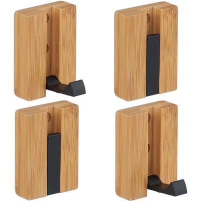 Relaxdays Wandhaken Natur Schwarz - Haken für die Wand Relaxdays Wandhaken Natur Schwarz - Haken für die Wand