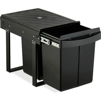 Relaxdays - Kitchen Trash Bin with 2 Sections - 41.3x34x51.8 cm Relaxdays - Kitchen Trash Bin with 2 Sections - 41.3x34x51.8 cm