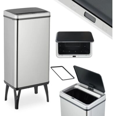 Relaxdays Sensor-Mülleimer 50L - Küchenschmutzbehälter Relaxdays Sensor-Mülleimer 50L - Küchenschmutzbehälter