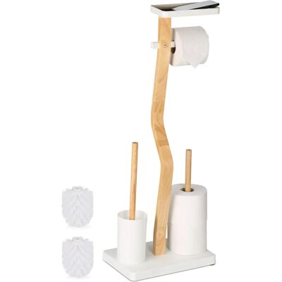 Relaxdays - Toilet Brush & Roll Holder - 80x30x20 cm Relaxdays - Toilet Brush & Roll Holder - 80x30x20 cm