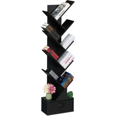Relaxdays - Baum-Bücherregal - 9 Regale - 146x38x22 cm - Bookcase Relaxdays - Baum-Bücherregal - 9 Regale - 146x38x22 cm - Bookcase