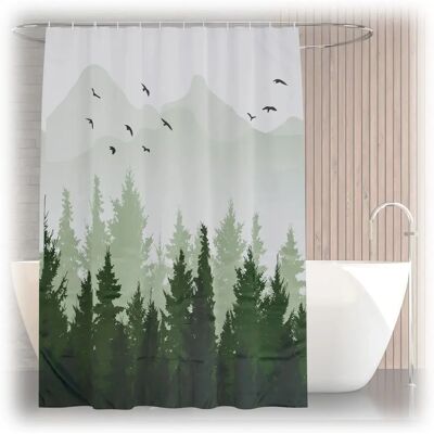 Relaxdays Mold-Resistant Shower Curtain - Bathroom Decor Relaxdays Mold-Resistant Shower Curtain - Bathroom Decor