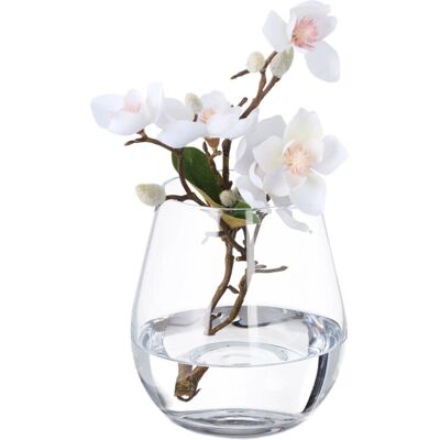 Relaxdays 14x14x16cm Transparent Glass Vase - Vase Relaxdays 14x14x16cm Transparent Glass Vase - Vase
