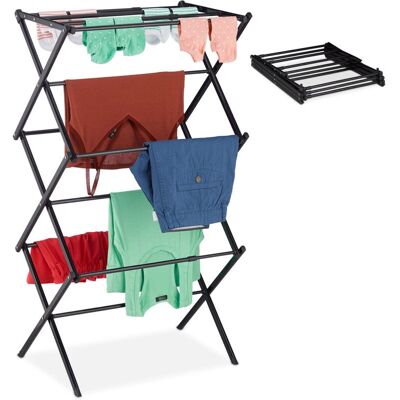 Relaxdays Clothes Airer - 11 Bars, 6 Levels, 105x73x37cm Relaxdays Clothes Airer - 11 Bars, 6 Levels, 105x73x37cm