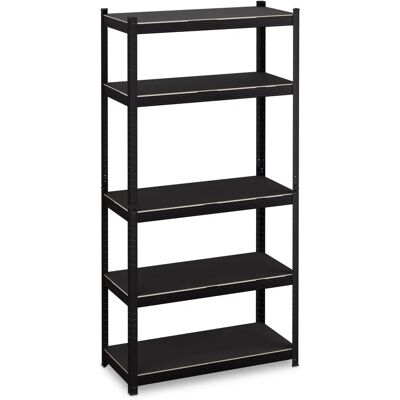 Relaxdays Schwerlast-Regal 180x90x40cm Schwarz Relaxdays Schwerlast-Regal 180x90x40cm Schwarz