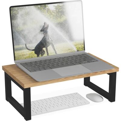 Relaxdays Monitorständer - Monitor Erhöhung - Braun - Monitor Stand Relaxdays Monitorständer - Monitor Erhöhung - Braun - Monitor Stand