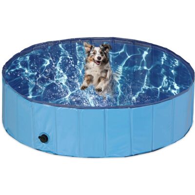 Relaxdays Dog Pool - Foldable, PVC & MDF, 30x120cm - Dog Pool Relaxdays Dog Pool - Foldable, PVC & MDF, 30x120cm - Dog Pool